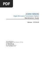 ZTE ZXMW NR8250 (V2.03.03) Maintenance Guide - 606612