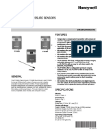 Honeywell P7640B1032 Differential Pressure Sensors PDF