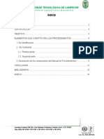 R1. Los Elementos Que Integran El Manual de Procedimientos