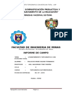 Levantamiento topográfico con estación total UNP