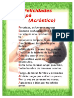 Acrostico Papá