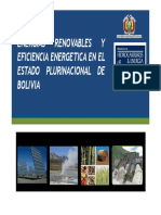 Energias Renovables y Eficiencia Energetica en El Estado Plurinacional de Bolivia