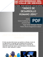 Indice de Desarrollo Humano Idh