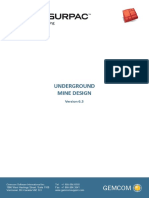 Underground Mine Design