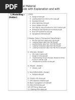 SAP BW 7.4 Textual Materials