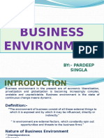 Nature, Components & Determinants of Business Env.