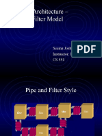 Software Architecture - Pipe and Filter Model: Seema Joshi Instructor: Dr. Yugi Lee CS 551