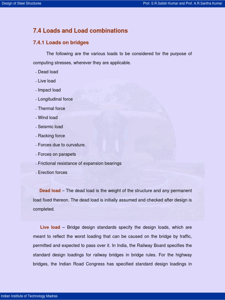 4 Load & Load Combination | PDF