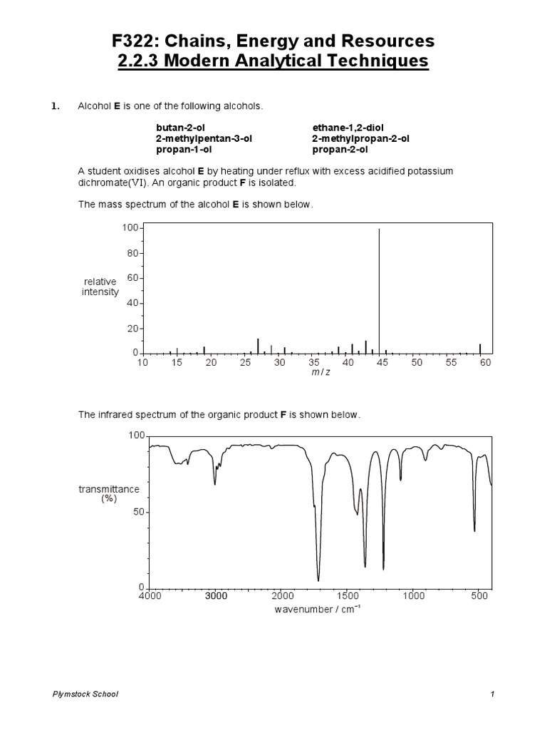 Modern Analytical Techniques PDF Infrared Spectroscopy Redox