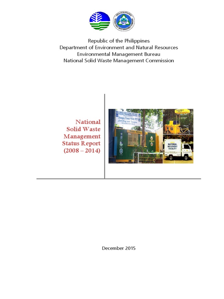 National Solid Waste Management Report 2015 | PDF | Landfill | Waste ...