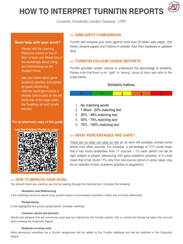 How To Interpret Turnitin Reports v2 PDF | PDF