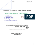 Atelier Production Orale Delf A2 - 16-10-13 PDF
