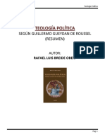 TEOLOGIA POLITICA SEGUN GUEYDAN DE ROUSSEL de Rafael Breide Obeid Resumen PDF