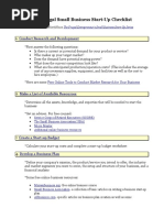 Small Business Startup Checklist