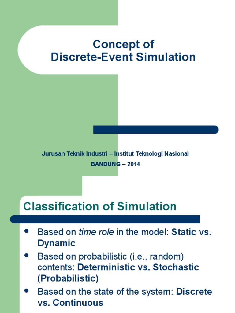 04 - Discrete Event Sim Concept (Final) | PDF | Simulation | Inventory