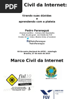 Marco Civil Da Internet - Pedro Paranagua
