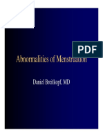 Abnormalities of Menstruation: Daniel Breitkopf, MD