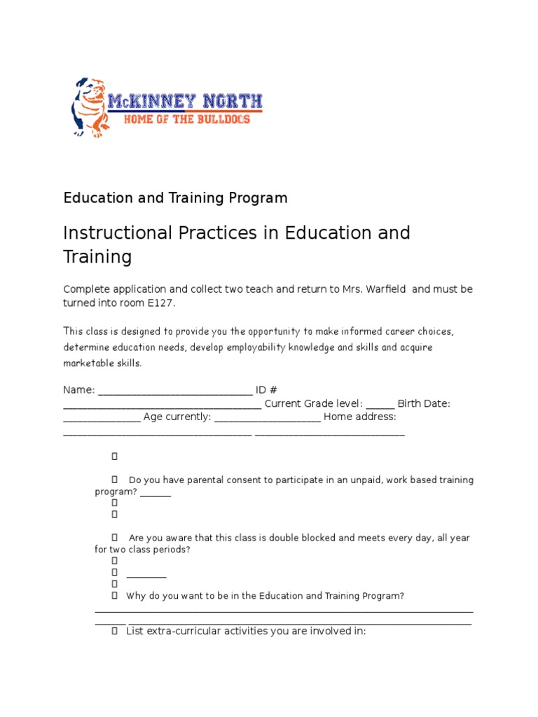 Instructional Practices in Education and Training | PDF | Cognition ...