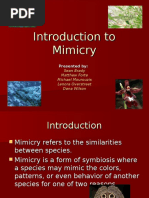 Introduction To Mimicry