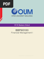 BBPW3103 Financial Management I