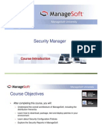 Security Manager: Course Introduction