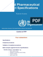 Finished Pharmaceutical Product Specifications: Rutendo Kuwana