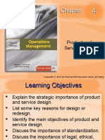 Chapter 4 - Product and Service Design
