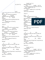 Pop List Chords