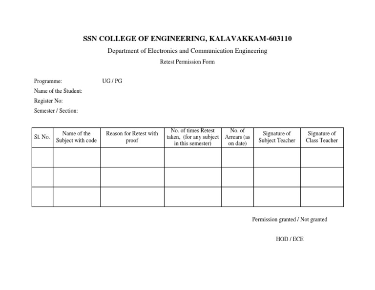 Retest Form Pdf Pdf Electronics Engineering