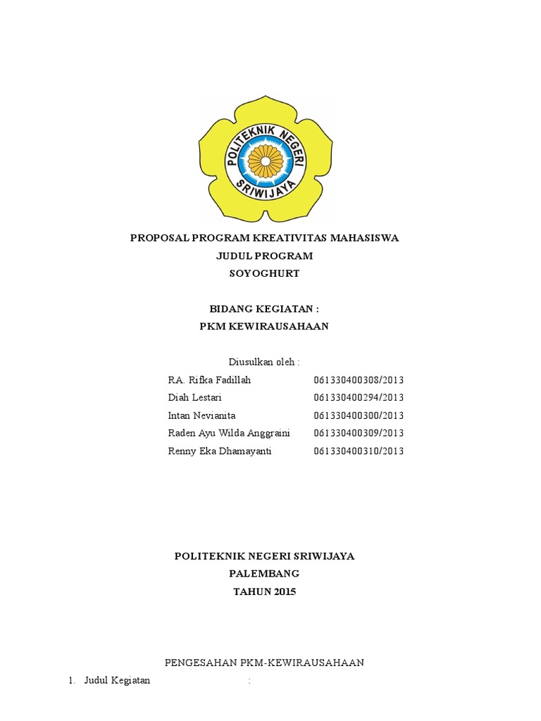 Proposal Pmw Lanjutan Pdf Bisnis Memasak Makanan Anggur