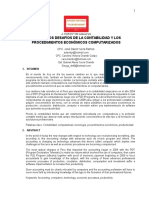 Los Nuevos Desafíos de La Contabilidad y Los Procedimientos Económicos Computarizados