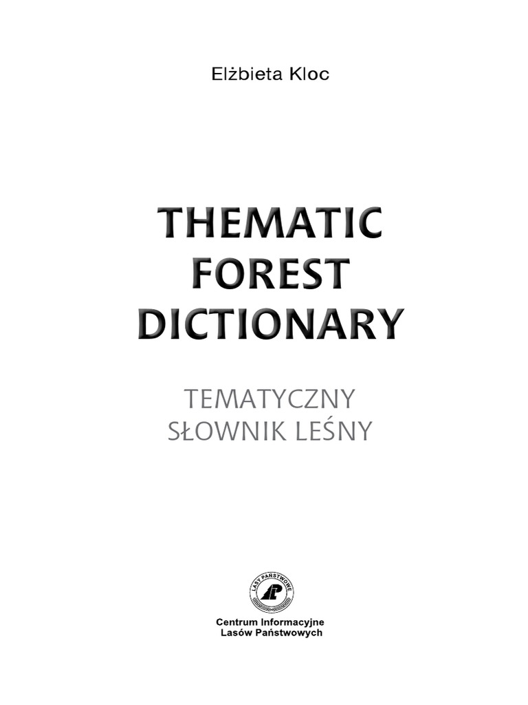 THEMATIC DICTIONARY intelligence overview