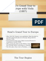 Rizal's Grand Tour To Europe With Viola (1887)