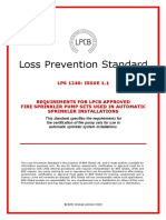 LPS 1240-Issue 1.1-Requiremects For LPCB Approved Fire Sprinkler Pump Set Used in Automatic Sprinkler Installations PDF