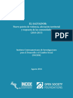 INCIDE - El Salvador-Nuevo Patrón de Violencia, Afectación Territorial y Respuesta de Las Comunidades (2010-2015) PDF