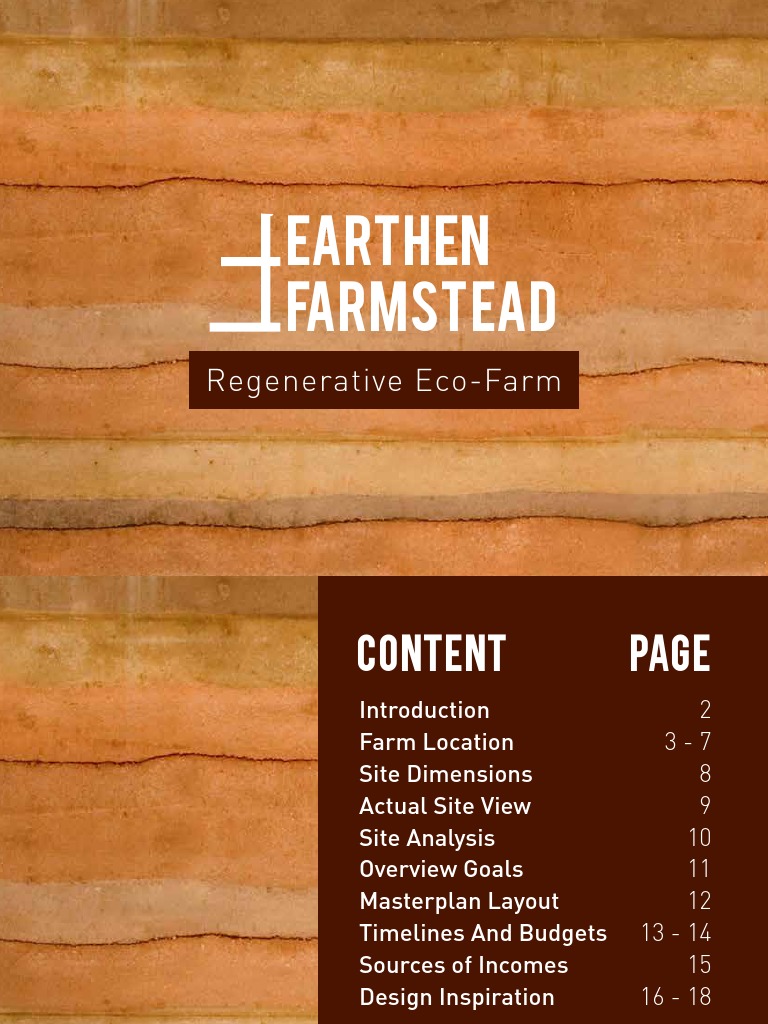 Earthen Farmstead Master Plan PDF Malaysia Landscape