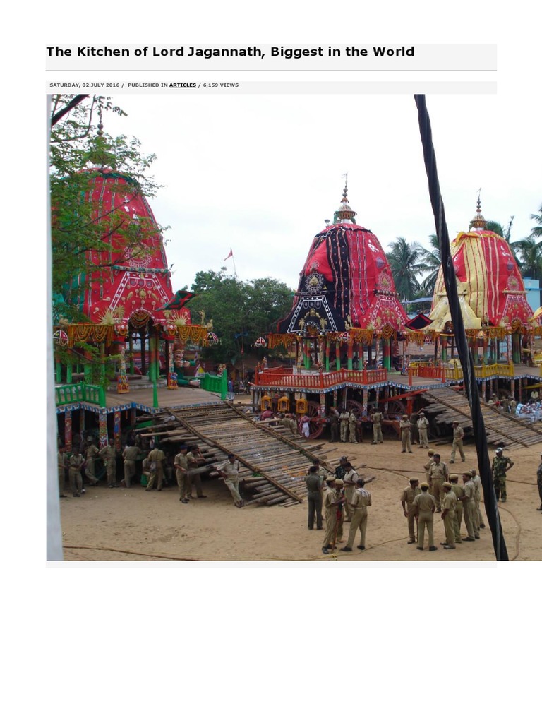 The Kitchen of Lord Jagannath | PDF | Cuisine | Cooking
