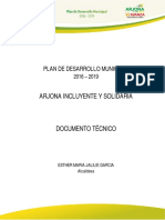 Plan de Desarrollo Del Municipio de Arjona Bolívar 2016-2019.