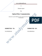 Mech Optical Fiber Communication Report