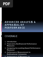 Advanced Analysis & Appraisal of Performance