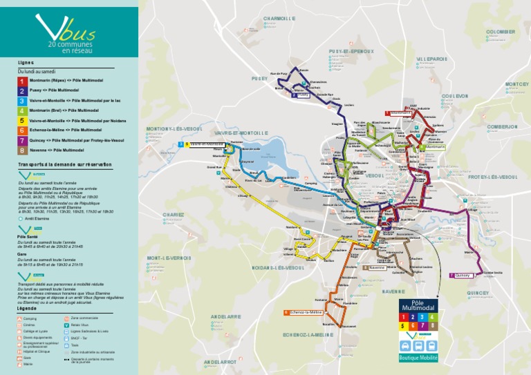 Horaires Vbus Vesoul et Lignes Associées | PDF | Troubles | Transport
