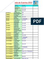 Agenda de Eventos 2010 PDF