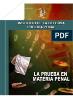 La Prueba en Materia Penal