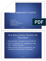 Quality Issues Faced by Toyota