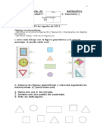EVALUACIÓN de MATEMÁTICA Unidad 2, Figuras Geometricas
