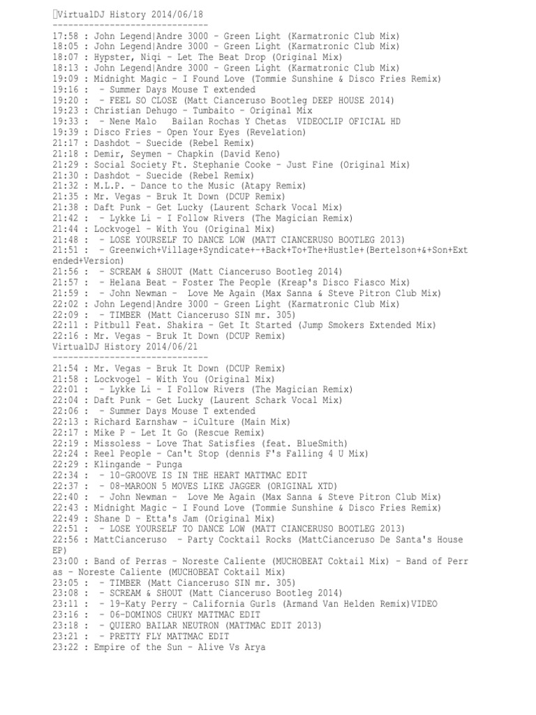 Track List Bodas Dj Pdf