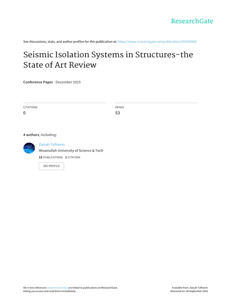 Seismic Isolation Systems Overview | PDF | Earthquake Engineering ...