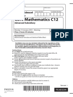 January 2014 (IAL) QP - C12 Edexcel