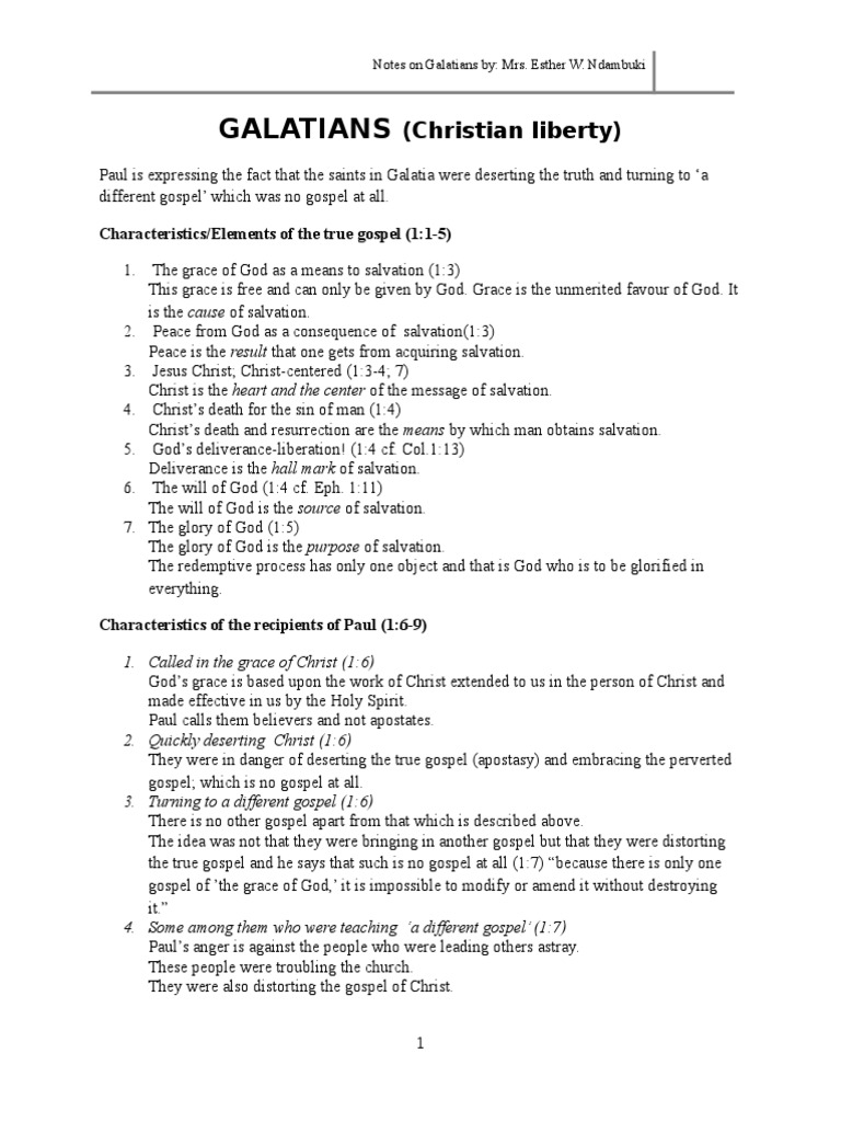 Galatians Christian Liberty Pdf Grace In Christianity