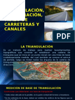 Triangulación, Trilateración, Trazo de Carreteras y Canales